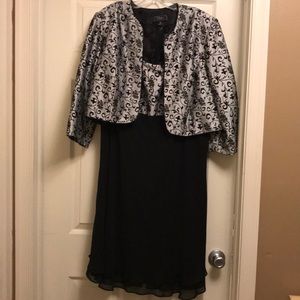 Black and silver Dress